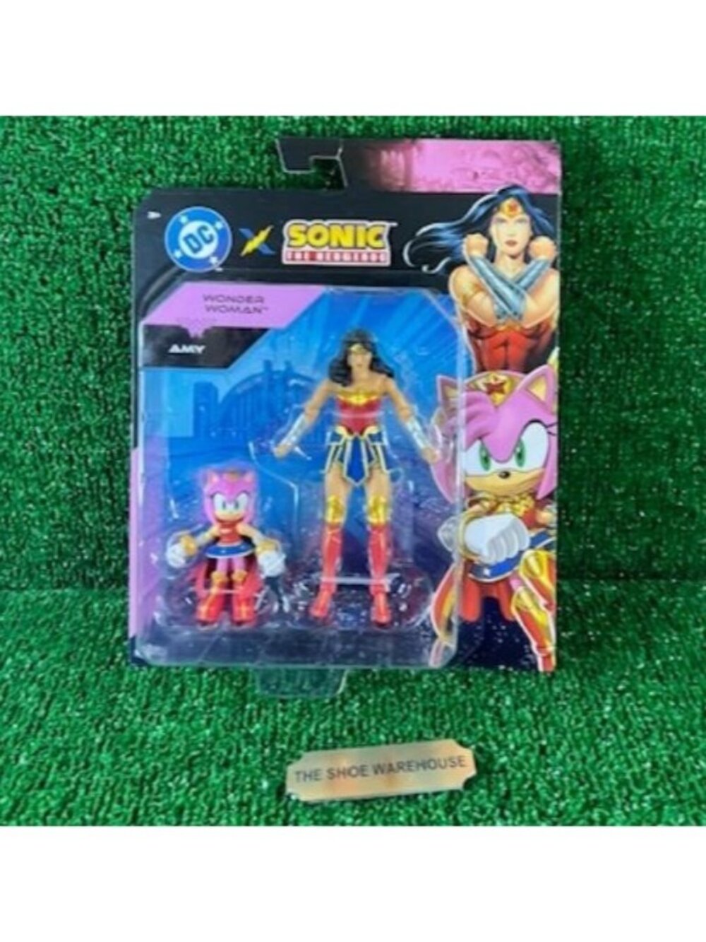DC x Sonic The Hedgehog Wonder Woman & Amy Action Figures Wave 2 NEW